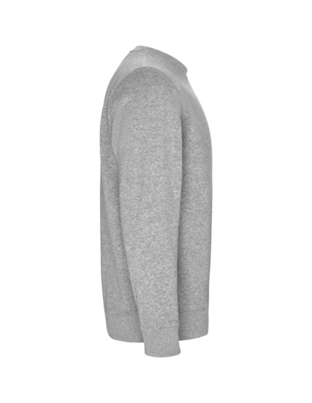 Unisex crewneck sweatshirt made of organic cotton and recycled polyester with 300g/m2 brushed fleece - BATIAN ROLY