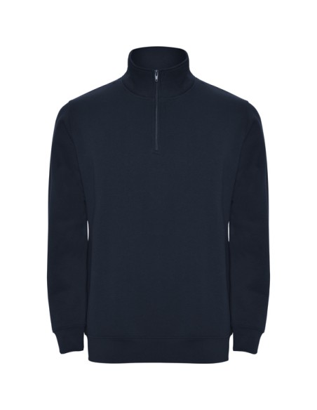 Half-zip sweatshirt with high neck 50% Cotton 50% Polyester 280g/m2 UNISEX - ANETO ROLY