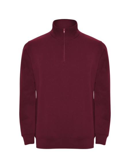 Half-zip sweatshirt with high neck 50% Cotton 50% Polyester 280g/m2 UNISEX - ANETO ROLY