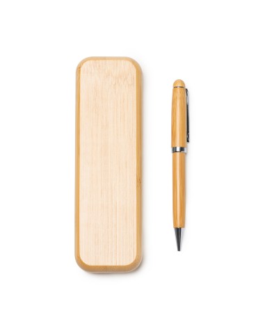 Stylo rotatif en bambou... Stylo rotatif en bambou...