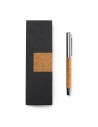 Cork and Metal Rollerball Pen with... Cork and Metal Rollerball Pen with...