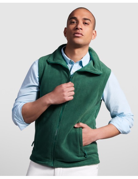 100% polyester 300g/m2 fleece vest with high neck - BELLAGIO ROLY