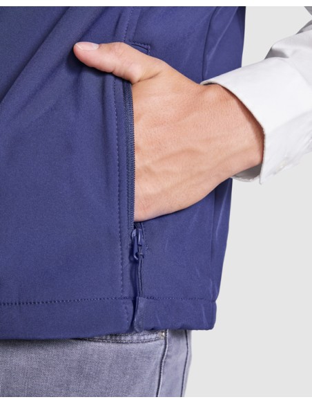 2-layer softshell vest with high collar - QUEBEC ROLY