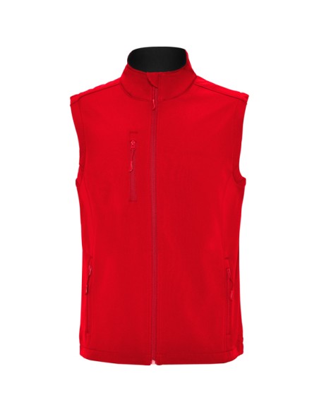 2-layer softshell vest with high collar - QUEBEC ROLY