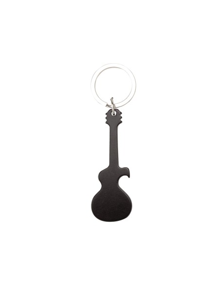 Guitar Shaped Bottle Opener Keychain - Singe