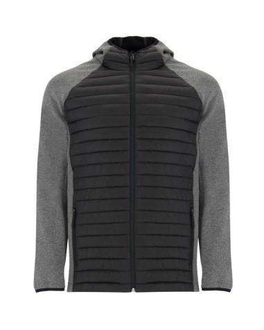 Chaqueta combinada con dos tejidos... Chaqueta combinada con dos tejidos...