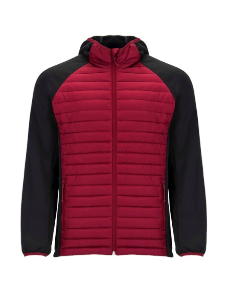 Chaqueta combinada con dos tejidos con capucha ADULTO - MINSK ROLY