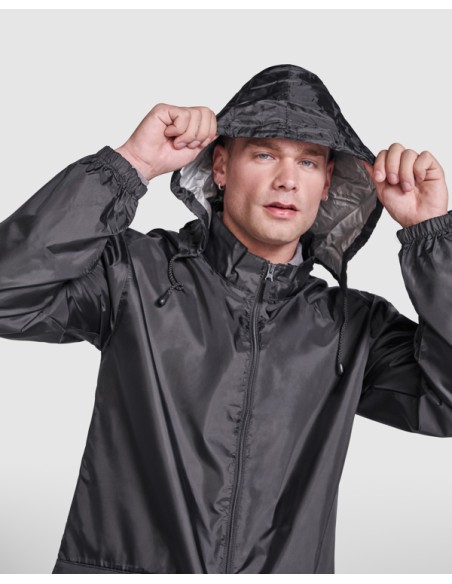 Unisex Foldable Raincoat with Flap Side Pockets - ROLY SCOTLAND