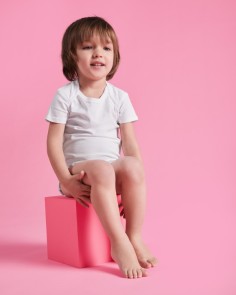 Body en maille de coton uni...