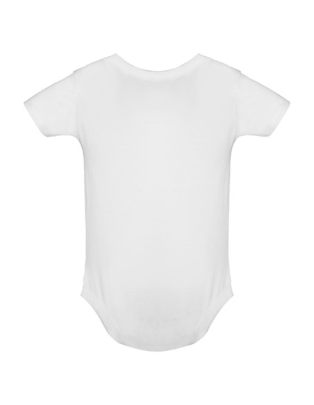 Short-sleeved plain cotton knit bodysuit - HONEY ROLY