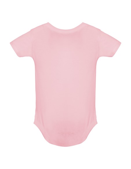 Short-sleeved plain cotton knit bodysuit - HONEY ROLY