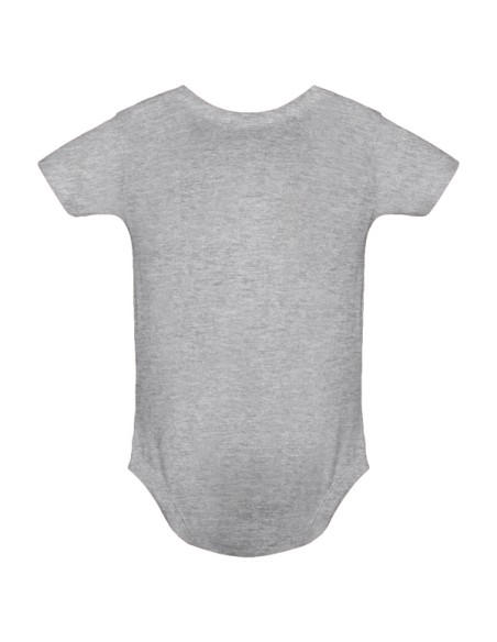 Short-sleeved plain cotton knit bodysuit - HONEY ROLY