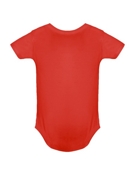 Short-sleeved plain cotton knit bodysuit - HONEY ROLY
