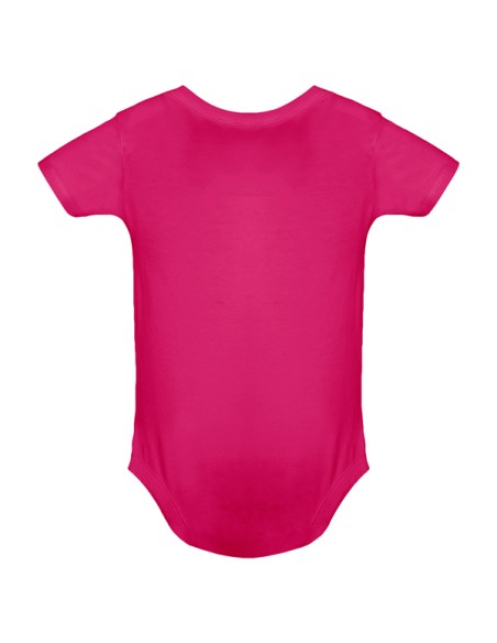 Short-sleeved plain cotton knit bodysuit - HONEY ROLY