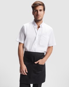personalized black short hospitality apron 2