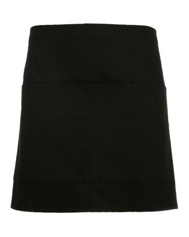 Short apron for waiters, black, customizable, work clothes Short apron for waiters, black, customizable, work clothes