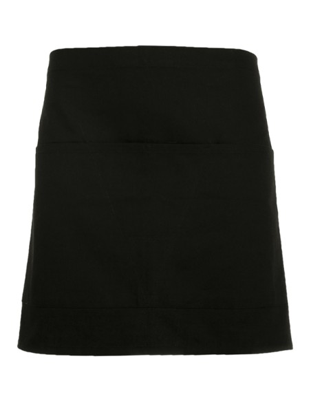 Short apron for waiters, black, customizable, work clothes Short apron for waiters, black, customizable, work clothes