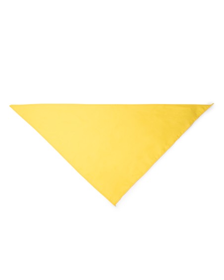 pañuelo triangular personalizable para fiesta mayores de color amarillo