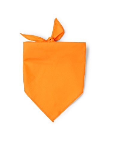 Foulard triangulaire personnalisable avec tissu et finitions en coton et polyester de qualité