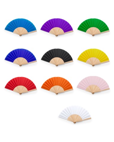 Personalized wooden fan with logo