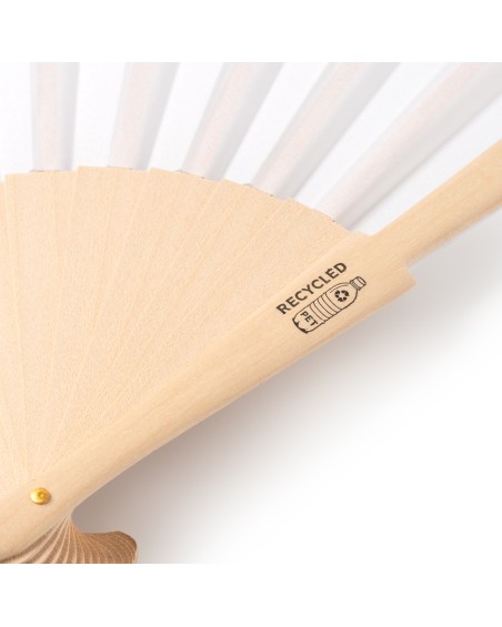 Detail of wooden sticks of the Milos fan