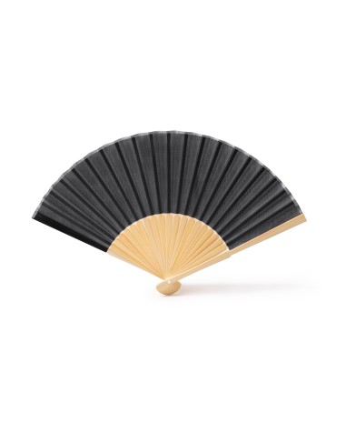 Black fan with customization for corporate events