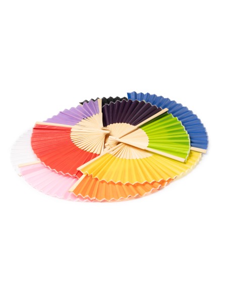 Eventail promotionnel en différentes couleurs avec personnalisation