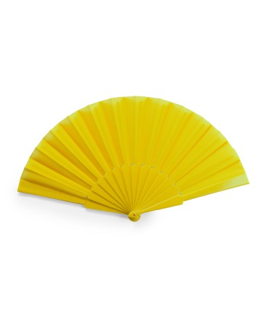 Éventail ALBERO personnalisé avec boîte jaune individuelle