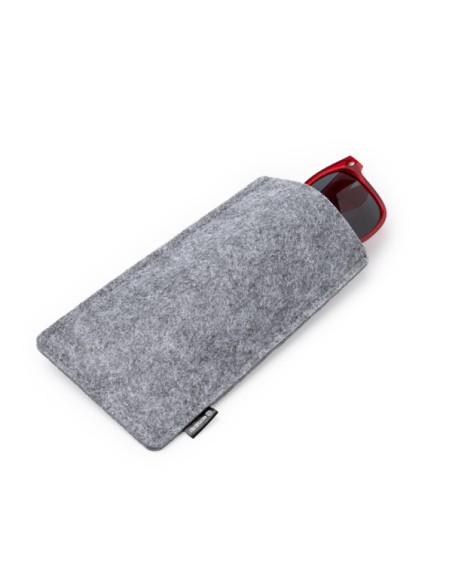 Customizable recycled felt glasses case - YOMAN