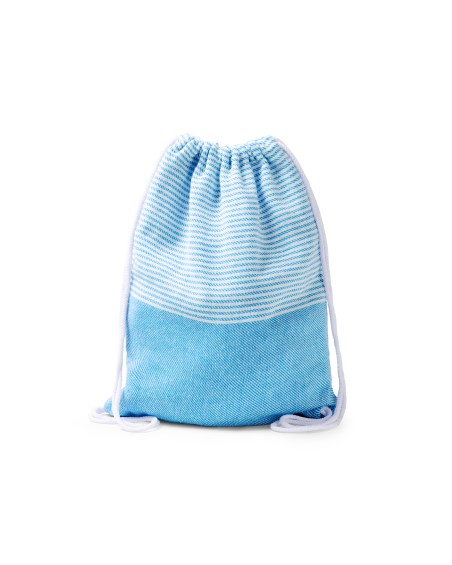 Mochila-pareo de algodón reciclado personalizable con su logo - MADEIRA