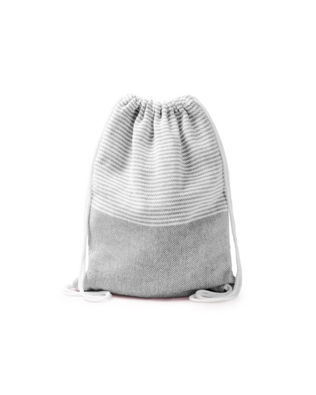 Recycled cotton sarong backpack customizable with your logo - Madeira