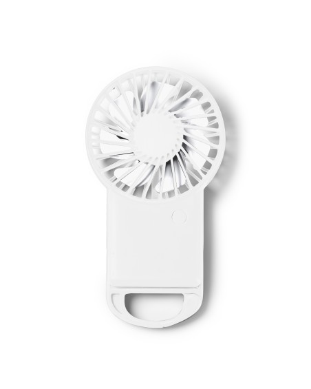 Handheld fan with carabiner made from recycled plastic - GIZA