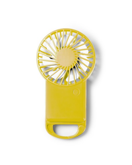 Handheld fan with carabiner made from recycled plastic - GIZA