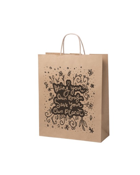 Bolsa de papel reciclado (32x40x12cm) - NAUSKA