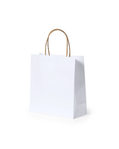 Recycled white paper bag (22x23x9cm)...