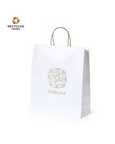 bolsa papel color blanco