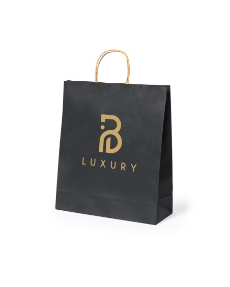 Bolsa de papel kraft negro  (32x40x12cm) - MEPUS