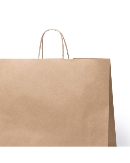 Front view of the customizable Tobin paper bag.