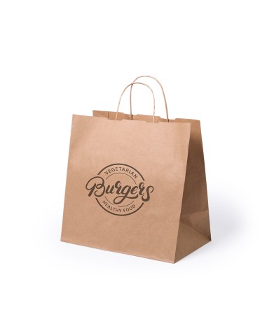 Bossa kraft personalitzada amb logotip d'empresa per a delivery Bossa kraft personalitzada amb logotip d'empresa per a delivery