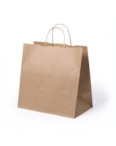 Sac kraft 30x29x18 cm utilisé dans les commerces de plats à emporter