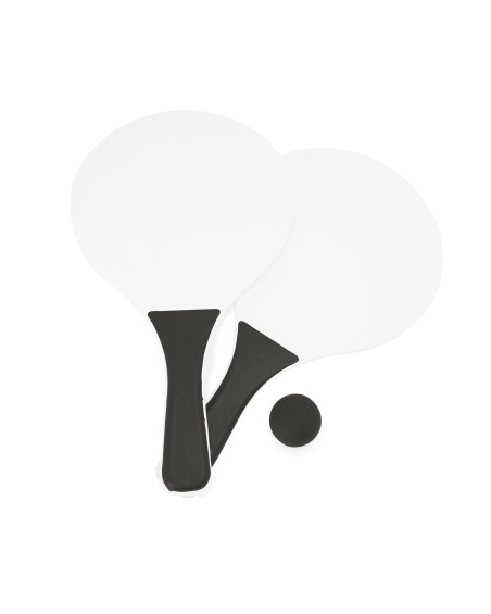 Customizable wooden beach paddle set - FEROE