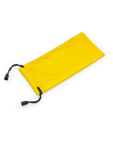 Étui souple en polyester jaune à personnaliser avec votre logo CLOUD