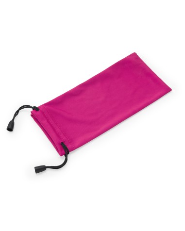 Funda ulleres de roba personalitzable per a promocions i publicitat de color fúcsia CLOUD