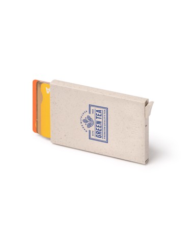 tarjetero para 6 tarjetas de fibra de trigo personalizable con tu logo