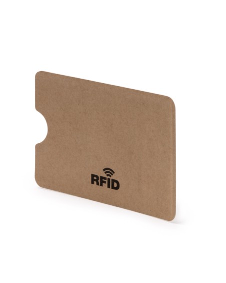Card holder with RFID security system made from recycled paper - SAFER