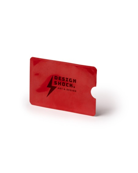 Funda tarjeta protecció RFID color vermell