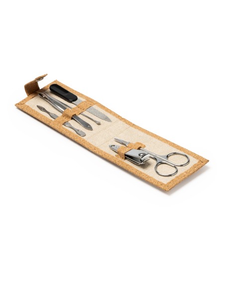 5-piece manicure set with customizable cork case for merchandise 5-piece manicure set with customizable cork case for merchandise