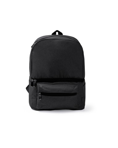 Promotional picnic cooler backpack in black
