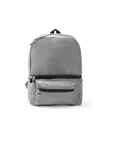 gray customizable isothermal picnic backpack