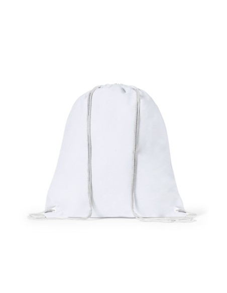 Hera customizable drawstring backpack in white